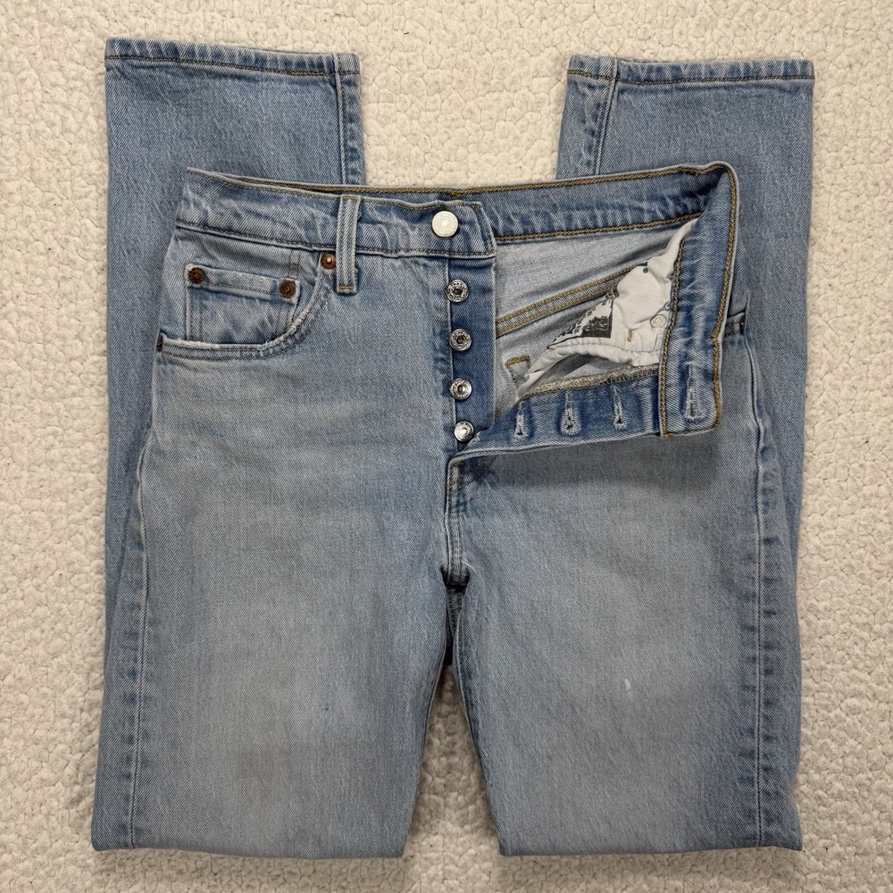 Levi's 501 Jeans Women's 25x30 (25x29) Light Wash Casual Streetwear Grunge